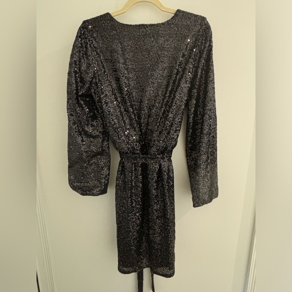 Loft Black Sequin Dress - Picture 2 of 2